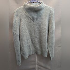 Madewell Light Gray Turtleneck Sweater